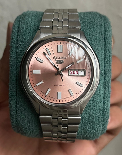 Seiko automatic salmon dial - 5,