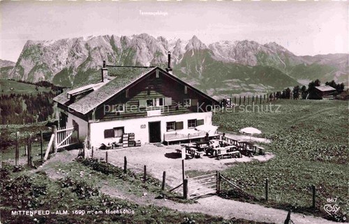 Mittenfeldalm 1690m hochkoenig - mittenfeldalm,