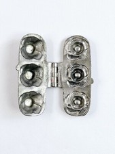 Rose Flowers Pewter Ice Cream Butter Mold by E & Co NY 322 Vtg Antique 