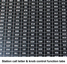 Vintage Station Call Letters / Tabs – Old Antique Radio Restoration Parts 