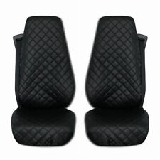 Truck Seat Covers for SCANIA ECO LEATHER Black 2 pieces