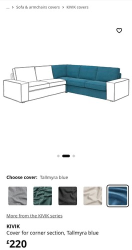 Kivik cover corner section - cover,