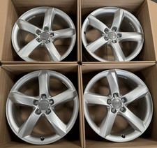 4x Audi A3 A4 A5 A6 A7 A8 Q3 Q4 7.5 x 19 Inch ET29 Wheels Rims S Line 4H0601025C Excellent