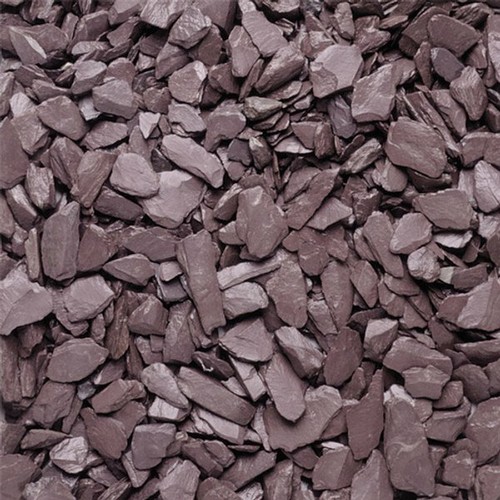 Plum slate chippings 20mm - 20mm, |