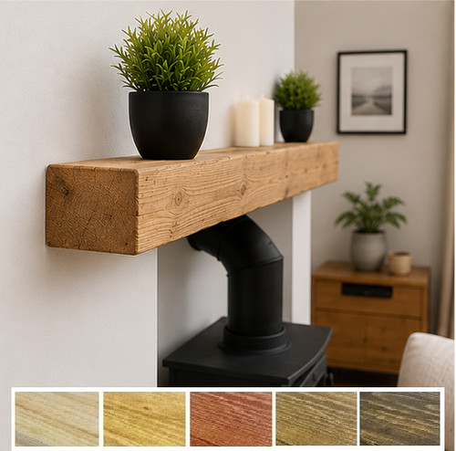 Rustic chunky mantel - chunky, 4x4