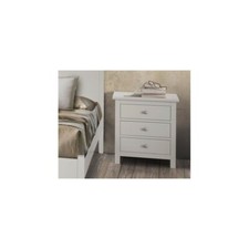 White Matt Dresser Nightstand