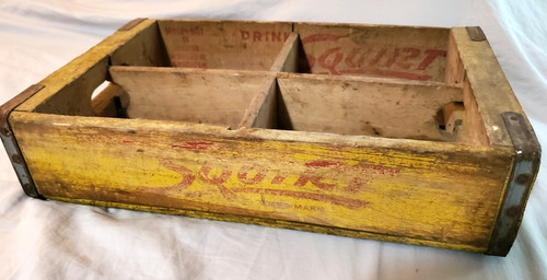 Squirt wooden bottle crate