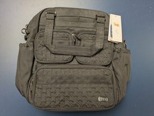 Lug Mini Puddle Jumper Brushed Black Convertible Backpack Tote - NWT