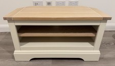 Laura Ashley White Dorset Corner TV Stand  - Excellent Condition