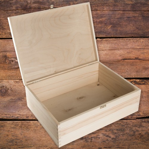 Large wooden box 40x30x13 - 40x30x13, cm
