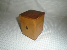 Vintage Wooden Playing Card