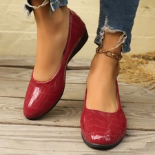 Women's Flat Shoes Slip On Comfortable Ballet Flats Shoes Office Work Shoes