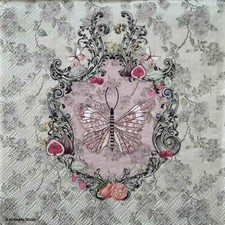 2 x luncheon paper napkins for