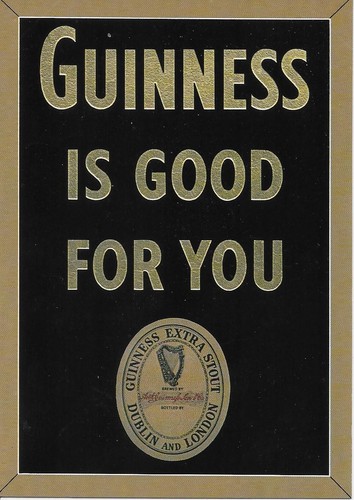 Guinness repro poster postcard