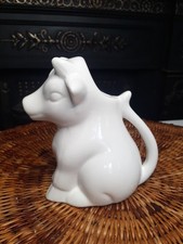 White Sitting Cow Shaped  Milk Jug By Wm. Bartlett & Sons Porcelain 200ml 12cm