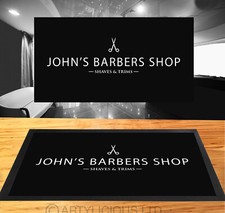 Personalised  Barber shop/ Beauty salon/Hairdresser Shop Counter Scissors mat