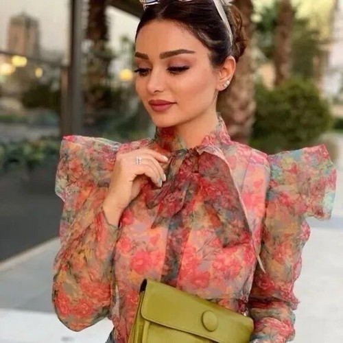 Zara floral puff sleeve - zara,
