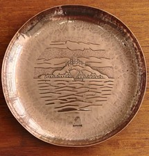 Newlyn Copper Pin Dish St. Michael's Mount Stamped NEWLYN