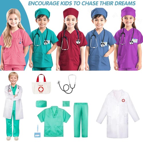 Kids doctor nurse - nurse, set