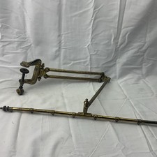 Vintage Ornate Bronze / Brass Effect Fire Screen Foldable Clamp On Screen