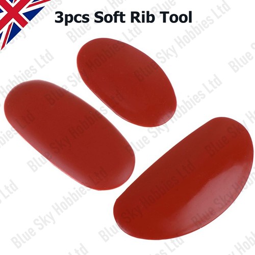 3pcs soft rib tools rubber - 3pcs,