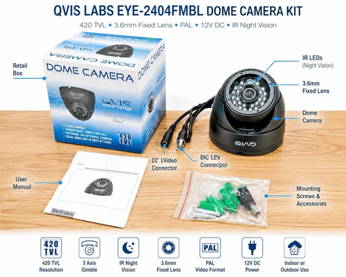Qvis labs eye - eye-2404fmbl, 420tvl