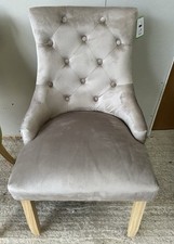 Velvet Silver / Grey Fabric