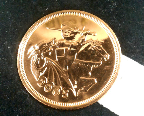 Proof gold half sovereign - gold,