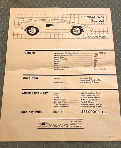 1987 1988 tech - tech, lamborghini