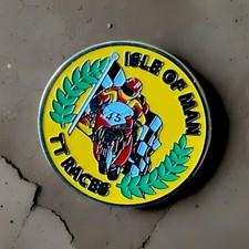 Used Isle Of Man TT Metal Pin