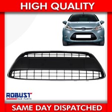 FOR FORD FIESTA MK7 FRONT BUMPER LOWER CENTER GRILLE BLACK CHROME (2008-2012)