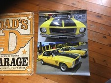 2 x vinyl POSTER PRINT man cave sign flag mancaveideas monaro dad garage signs 