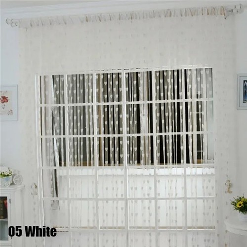 Love string curtain sheer - sheer, door