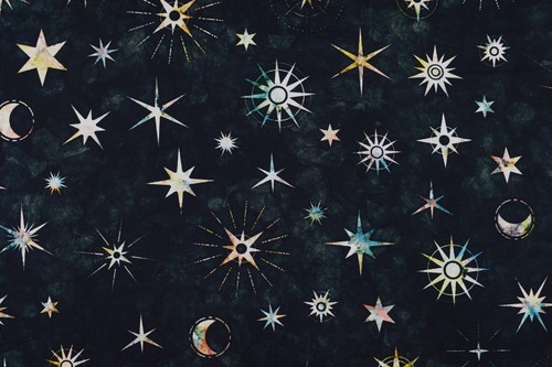 Moon and stars - and,