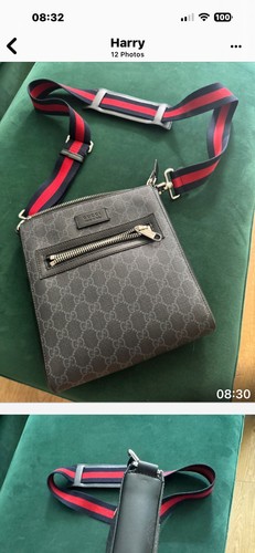 Gucci men leather - leather, crossbody