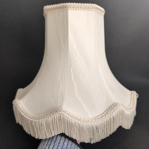 Vintage silk table lampshade - vintage,