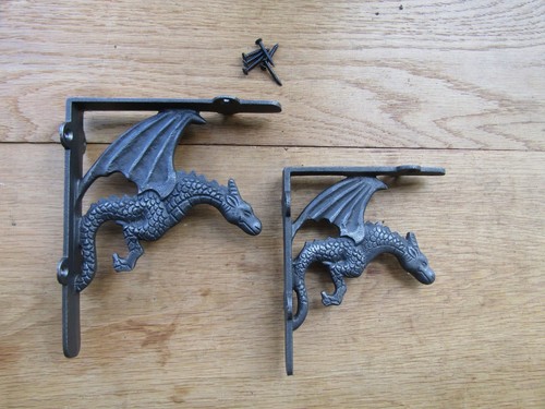 Pair dragon cast iron - pair,