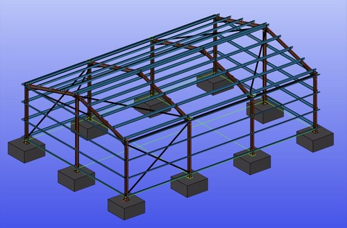 Steel roof trusses rafters - steel,