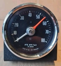 Classic Mini 80mm Rev Counter Gauge Holder Crackle Black  NEW