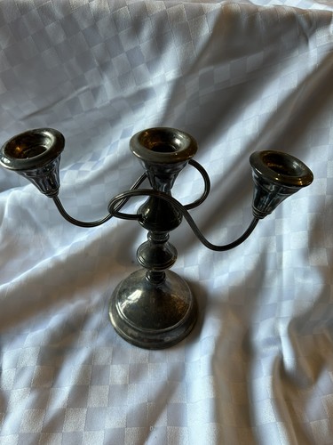 Vintage small metal - , candle