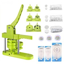 DIY Pin Button Maker Machine 25mm/32mm/58mm Badge Punch Press with 300pcs Button