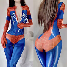 Spiderman Cosplay Jumpsuit Costume Women Zentai Bodysuit Suit Comicon Halloween