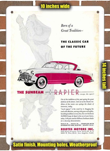 Metal sign 1956 sunbeam - -,