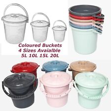 Plastic Bucket with Lid Handle