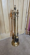 Vintage, solid brass fireplace