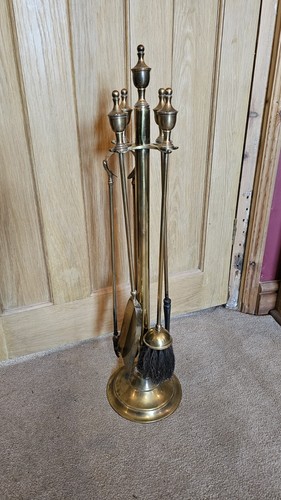 Vintage solid brass - solid, fireplace