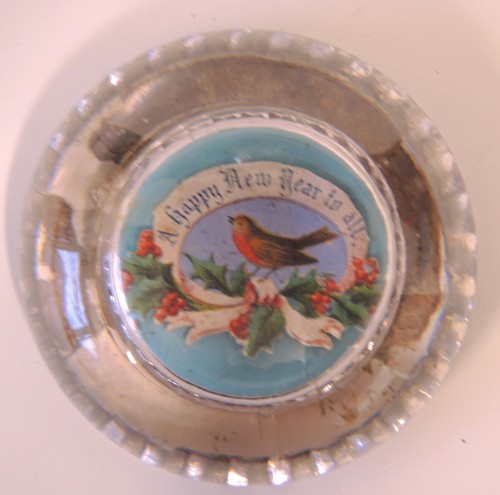 Victorian glass paperweight - victorian,