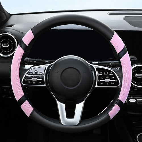Pink car steering wheel - car, cover