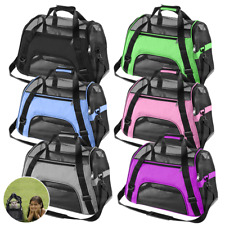 Large Pet Carrier Bag Fabric Portable Soft Folding Dog Cat Puppy Travel Cage NEW