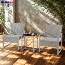 3 Piece Rattan Bistro Set